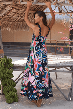 Maxi Jurk met Golfpatroon en A-lijn - Midi Dresses - Jurkjes.co