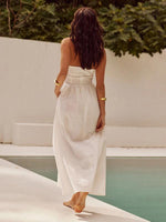 Maxi Jurk met Halterhals en Effen Kleur - Group1 - Jurkjes.co