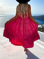 Maxi Jurk met Halterhals en Gelaagd Ontwerp - Group4 - Jurkjes.co