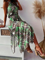 Maxi Jurk met Halterhals en Paisley Print - Maxi Dresses - Jurkjes.co