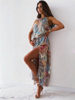 Maxi Jurk met Halterhals en Paisley Print - Maxi Dresses - Jurkjes.co