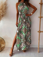 Maxi Jurk met Halterhals en Paisley Print - Maxi Dresses - Jurkjes.co