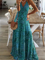 Maxi Jurk met Halterhals en Paisleyprint - Maxi Dresses - Jurkjes.co