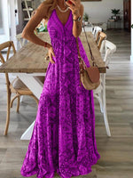 Maxi Jurk met Halterhals en Paisleyprint - Maxi Dresses - Jurkjes.co