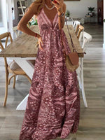 Maxi Jurk met Halterhals en Paisleyprint - Maxi Dresses - Jurkjes.co