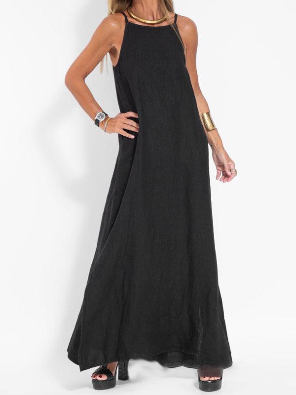 Maxi Jurk met Halterhals en Zijsplit - Maxi Dresses - Jurkjes.co