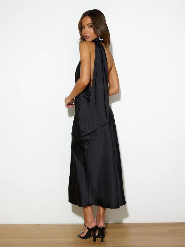 Maxi Jurk met Halterhals en Zijsplit - Maxi Dresses - Jurkjes.co