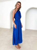 Maxi Jurk met Halternek en Effen Design - Maxi Dresses - Jurkjes.co