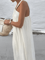 Maxi Jurk met Halternek en Effen Design - Maxi Dresses - Jurkjes.co