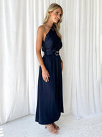 Maxi Jurk met Halternek en Effen Design - Maxi Dresses - Jurkjes.co