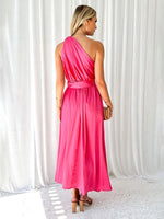 Maxi Jurk met Halternek en Effen Design - Maxi Dresses - Jurkjes.co