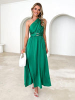 Maxi Jurk met Halternek en Effen Design - Maxi Dresses - Jurkjes.co