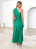 Maxi Jurk met Halternek en Effen Design - Maxi Dresses - Jurkjes.co