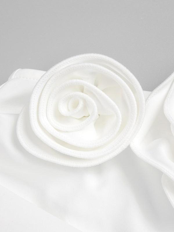 Maxi Jurk met Halternek en Hoge Split - Maxi Dresses - Jurkjes.co