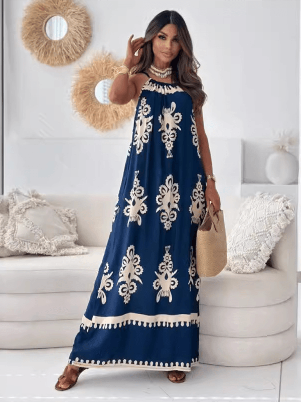 Maxi Jurk met Halternek en Stijlvol Design - Maxi Dresses - Jurkjes.co