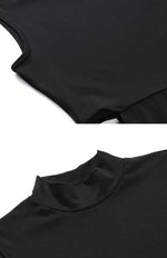 Maxi Jurk met Hoge Hals en Cut-out Details - Midi Dresses - Jurkjes.co