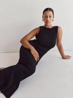 Maxi Jurk met Hoge Hals en Ribbelstructuur - Maxi Dresses - Jurkjes.co