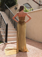 Maxi Jurk met Hoge Split en Mesh Detail - Maxi Dresses - Jurkjes.co