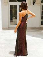 Maxi Jurk met Hoge Split en Pailletten - Maxi Dresses - Jurkjes.co