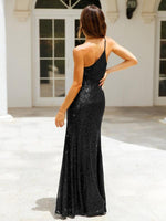 Maxi Jurk met Hoge Split en Pailletten - Maxi Dresses - Jurkjes.co