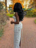 Maxi Jurk met Kant en Strap Design - Maxi Dresses - Jurkjes.co