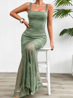 Maxi Jurk met Kanten Overlay - Maxi Dresses - Jurkjes.co