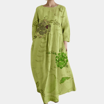 Maxi Jurk met Kleurrijk Patroon - CB - Dresses - Jurkjes.co