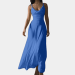 Maxi Jurk met Kunstige Drapering - Women Summer Dress - Jurkjes.co