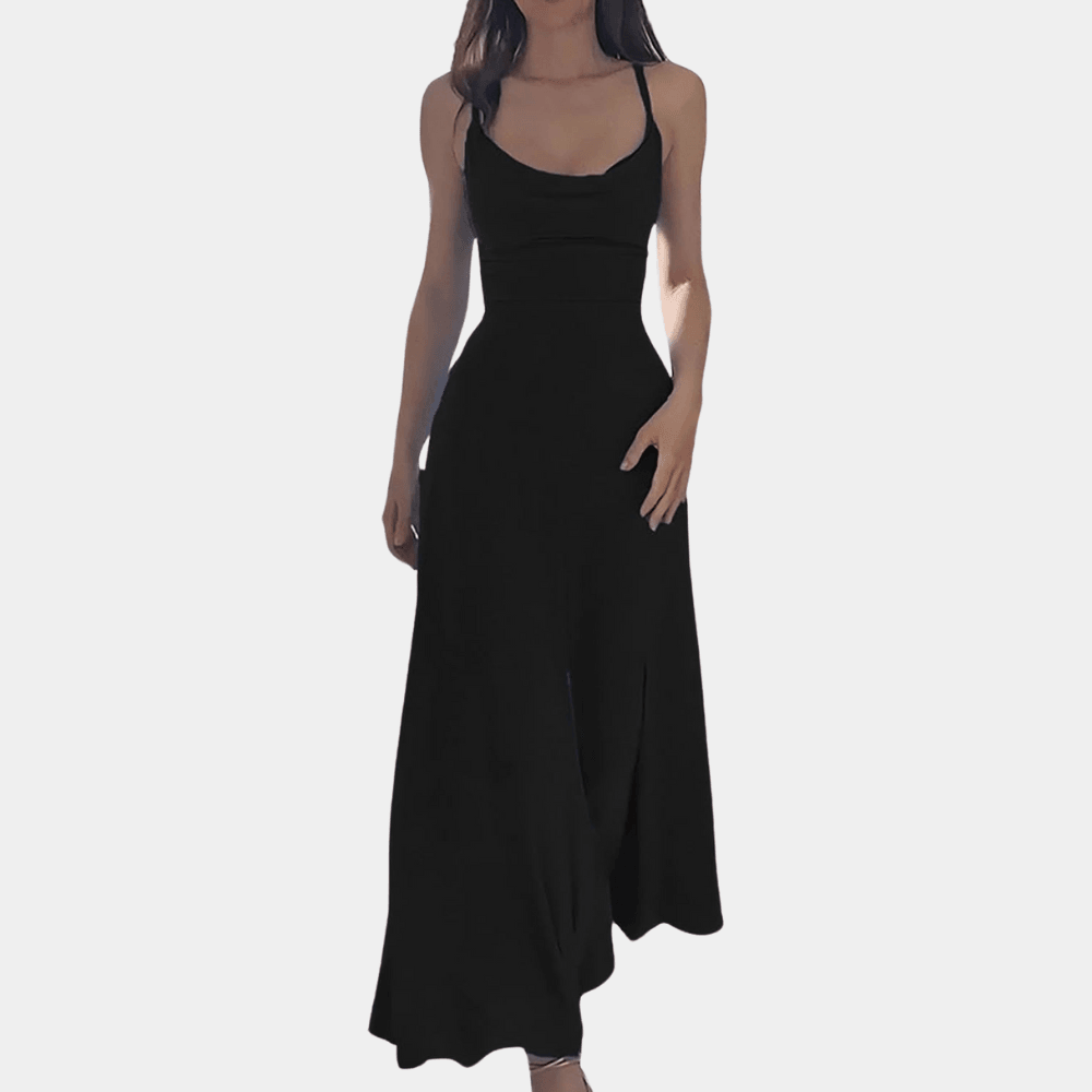 Maxi Jurk met Kunstige Drapering - Women Summer Dress - Jurkjes.co