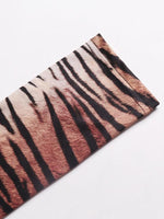 Maxi Jurk met Lange Mouwen en Dierenprint - Maxi Dresses - Jurkjes.co