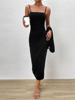 Maxi Jurk met Lange Mouwen en Effen Kleur - Maxi Dresses - Jurkjes.co