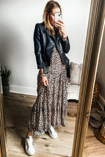 Maxi Jurk met Luipaardprint en Zijde - Maxi Dresses - Jurkjes.co