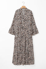 Maxi Jurk met Luipaardprint en Zijde - Maxi Dresses - Jurkjes.co