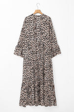 Maxi Jurk met Luipaardprint en Zijde - Maxi Dresses - Jurkjes.co