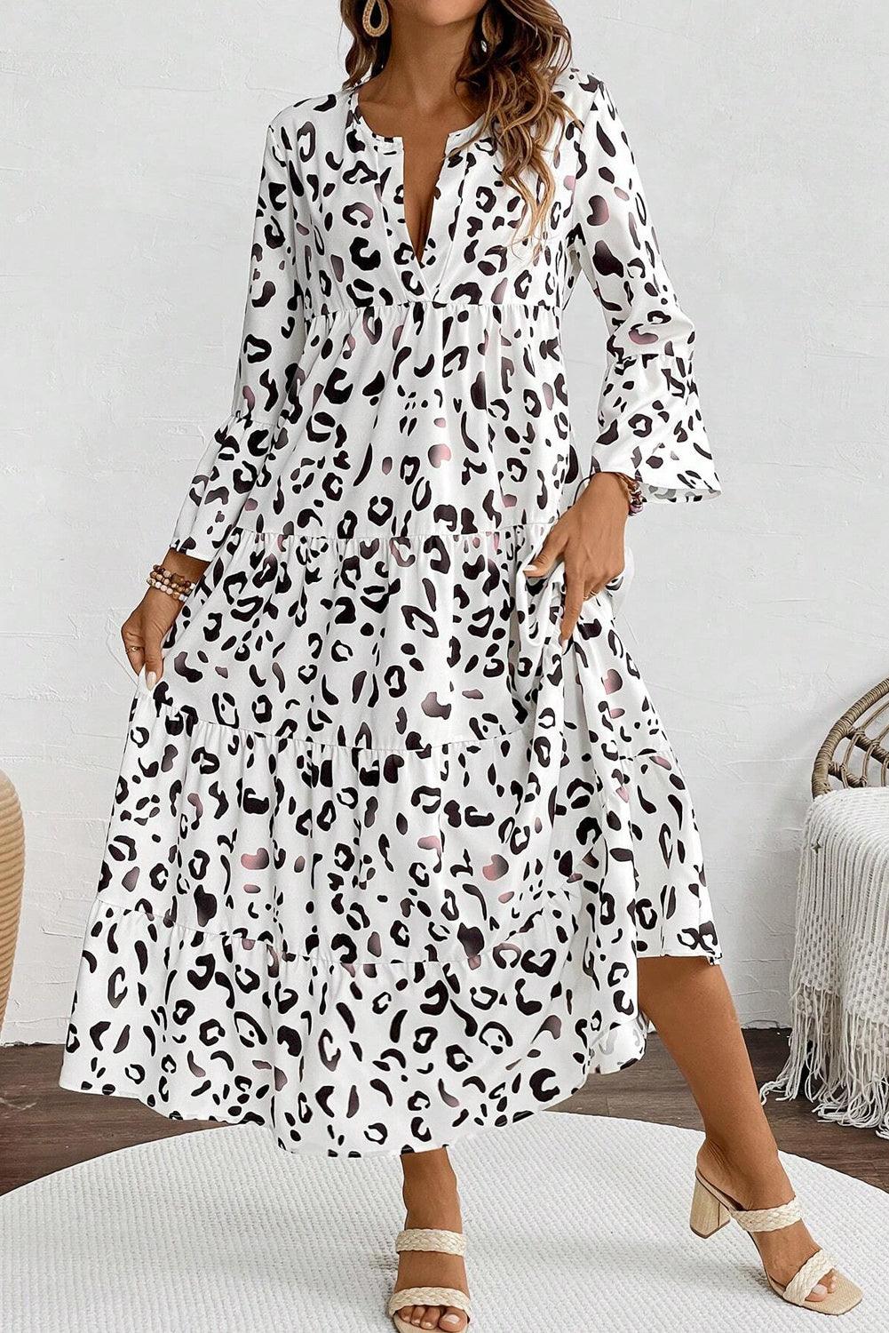 Maxi Jurk met Luipaardprint - Maxi Dresses - Jurkjes.co
