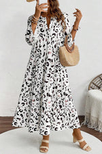 Maxi Jurk met Luipaardprint - Maxi Dresses - Jurkjes.co