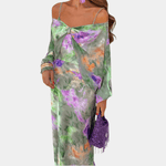 Maxi Jurk met Luxe Tie-Dye Ontwerp - Women Summer Dress - Jurkjes.co