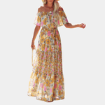 Maxi Jurk met Luxe Tie-Dye Ontwerp - Women Summer Dress - Jurkjes.co