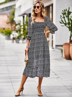 Maxi Jurk met Off-Shoulder en Bloemenprint - Maxi Dresses - Jurkjes.co