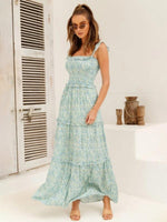 Maxi Jurk met Off-shoulder en Bloemenprint - Maxi Dresses - Jurkjes.co