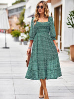 Maxi Jurk met Off-Shoulder en Bloemenprint - Maxi Dresses - Jurkjes.co