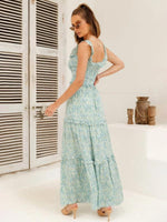 Maxi Jurk met Off-shoulder en Bloemenprint - Maxi Dresses - Jurkjes.co