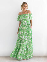 Maxi Jurk met Off-Shoulder en Paisley Print - Group1 - Jurkjes.co
