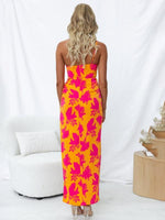Maxi Jurk met One-Shoulder en Bloemenprint - Group11 - Jurkjes.co