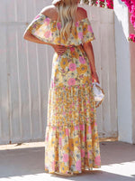 Maxi Jurk met One-Shoulder en Bloemenprint - Maxi Dresses - Jurkjes.co