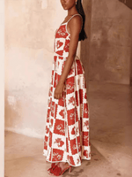 Maxi Jurk met One-Shoulder en Patchwork - Group9 - Jurkjes.co