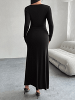 Maxi Jurk met One-Shoulder en Rimpeldetail - Maxi Dresses - Jurkjes.co