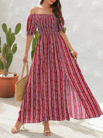 Maxi Jurk met One-Shoulder en Slit - Maxi Dresses - Jurkjes.co