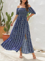 Maxi Jurk met One-Shoulder en Slit - Maxi Dresses - Jurkjes.co