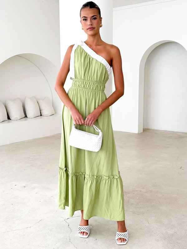 Maxi Jurk met One-Shoulder Ontwerp - Maxi Dresses - Jurkjes.co